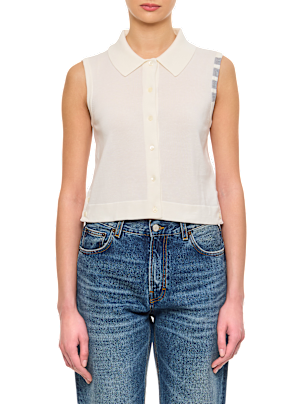 Thom Browne Sleeveless Jersey Shirt | italist