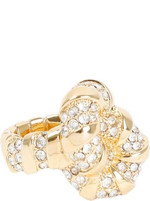 指輪・リング Lanvin Golden Brass Rhinestone Melodie Ring Lanvin Golden Brass Rhinestone Melodie Ring in Metallic