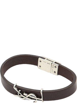 ブレスレット SAINT LAURENT CASSANDRE BRACELET CASSANDRE charm bracelet in metal and rhinestone | Saint
