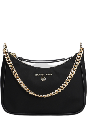 MAISON MICHEL 1027059001BLACK 関税送料込 Michael Kors Jet Set Charm Shoulder Bag In Black Fabric