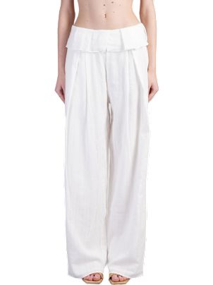 【送料&関税込】Cult Gaia Sydney Pants In White Cotton Sydney Pants in white cotton – Deliberti