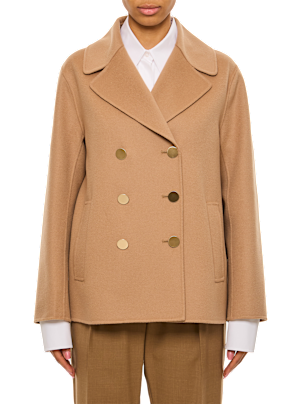 S Max Mara Margot Peacot With Gold Botton | italist, ALWAYS