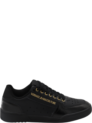 Versace Jeans Couture Black Leather Sneakers | italist