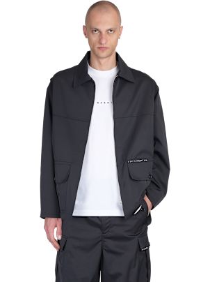 【送料&関税込】Marni Casual Jacket In Black Polyester Marni Casual Jacket In Black Polyester | italist