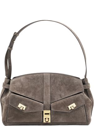 Ferragamo Brown Leather Hug Multipocket (l) | italist