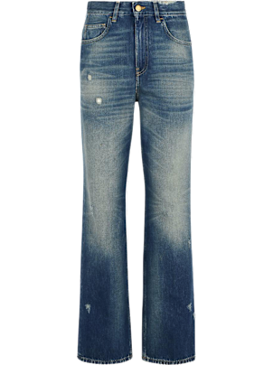 デニム・ジーパン GOLDEN GOOSE Woman Jeans Stone Washed Golden Goose Journey/ Girl's Elasticated Waist Wide Leg