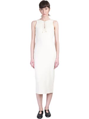 オールインワン・サロペット Givenchy Sheath Midi Dress In Stretch Denim GIVENCHY One-shoulder chain-embellished stretch-jersey and