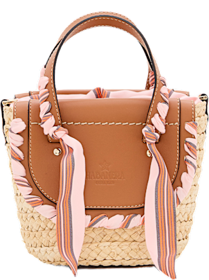 Cuba Lab Habanera Straw Silk Handbag | italist
