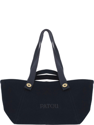【送料&関税込】Patou Navy Blue Trapeze Shopping Bag Patou Navy Blue Trapeze Shopping Bag | italist