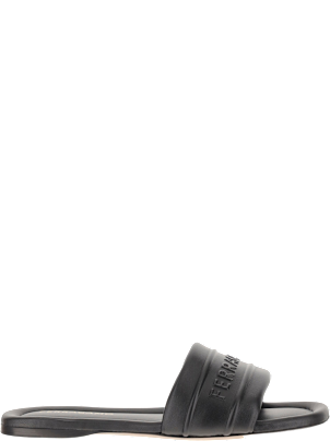 Ferragamo Leather Sandals With Logo | italist