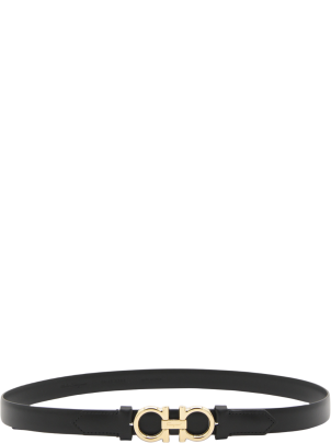 Ferragamo Black Leather Thin Gancini Belt | italist, ALWAYS