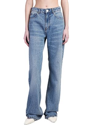 【送料&関税込】Ami Alexandre Mattiussi Cotton Flared Jeans Blue Flare Fit Jeans by AMI Paris on Sale