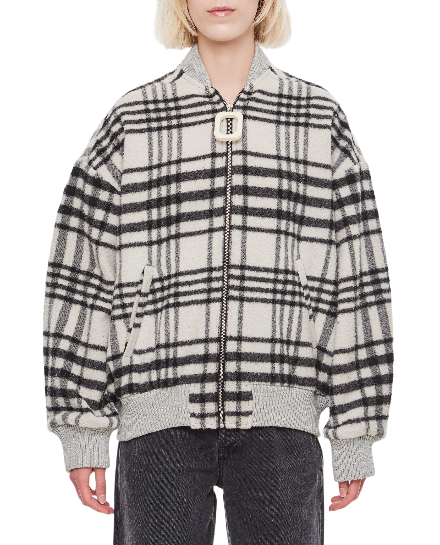 JW Anderson ウールボンバージャケット J.W. Anderson Wool Bomber Jacket | italist