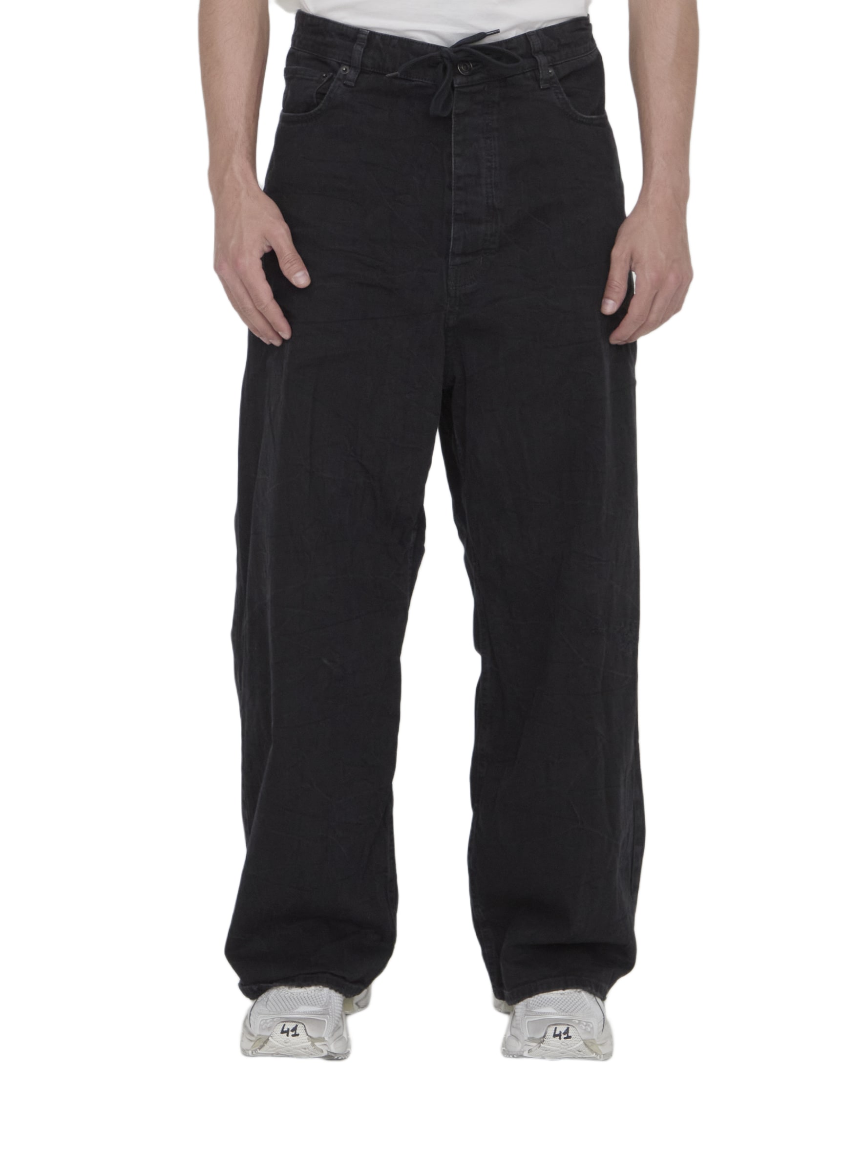 パンツ BALENCIAGA TROUSER 786468TRWA62014 Balenciaga Wide Leg Trousers, Size L