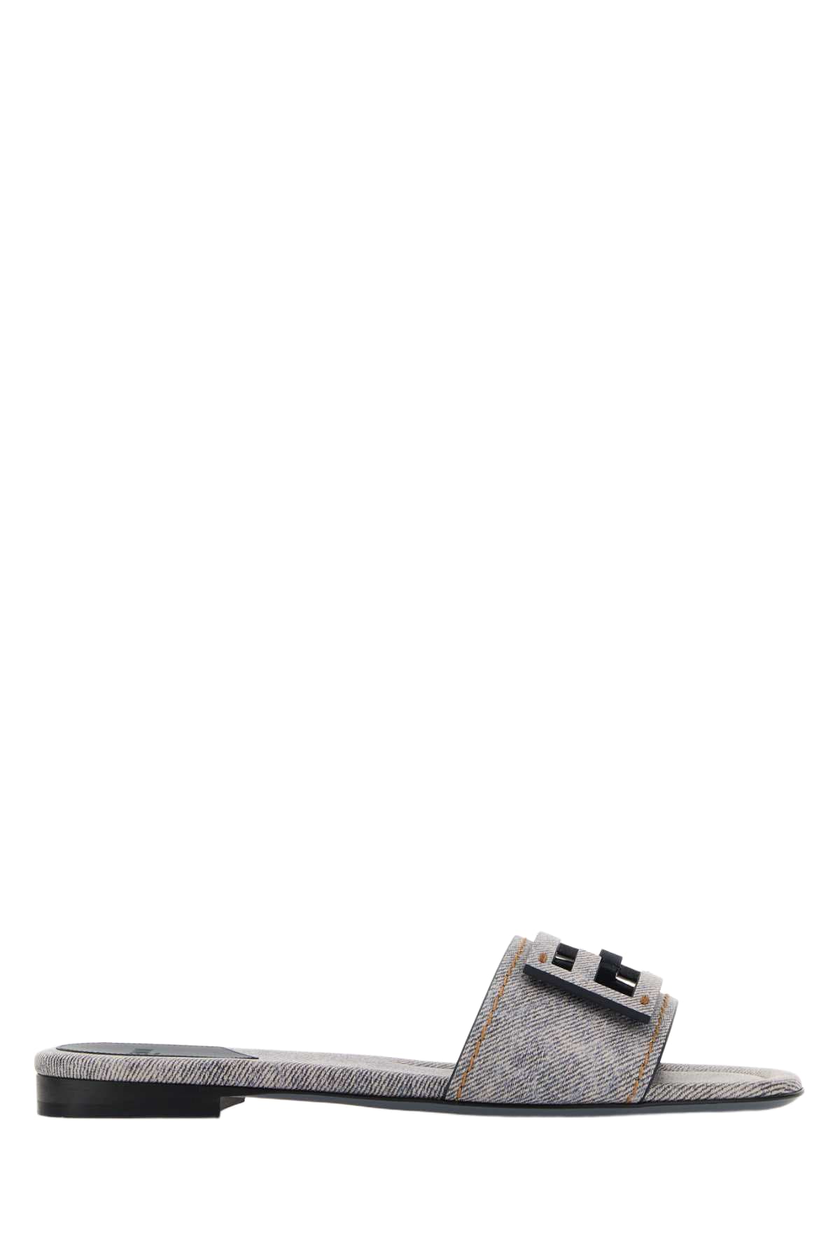 スリッポン FENDI BRICK LEATHER BAGUETTE SLIPPERS Fendi Brick Leather Baguette Slippers | italist