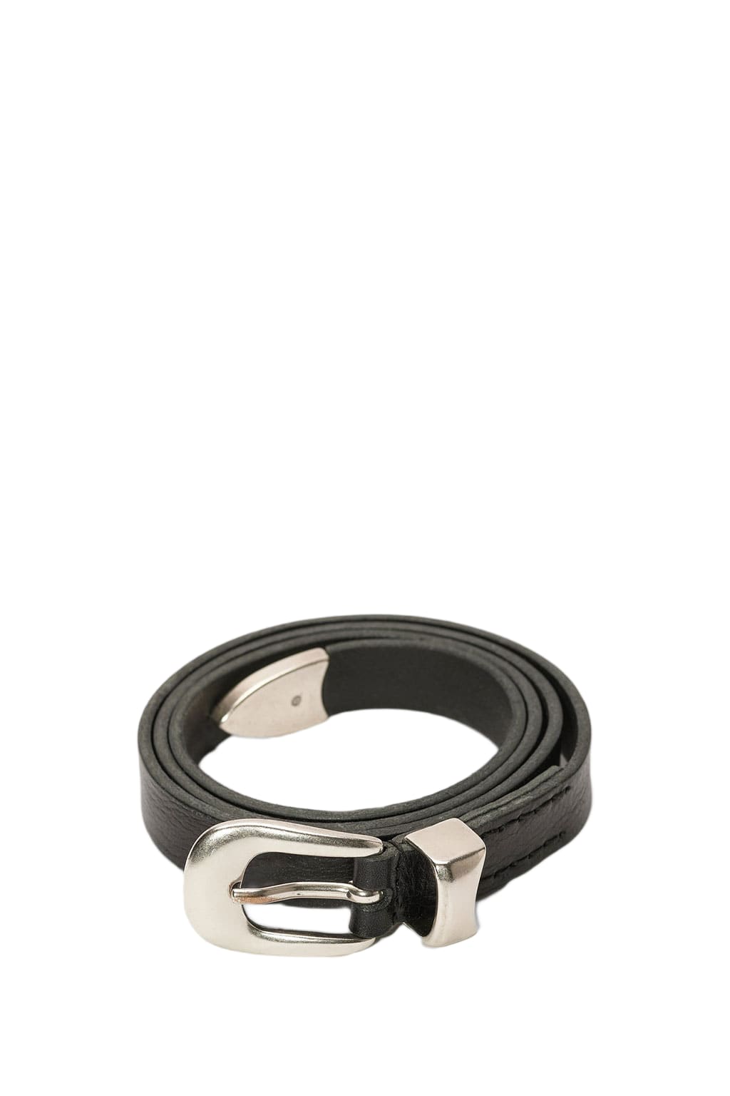Our Legacy 2 Cm Belt Black leather belt - 2 cm belt | italist 