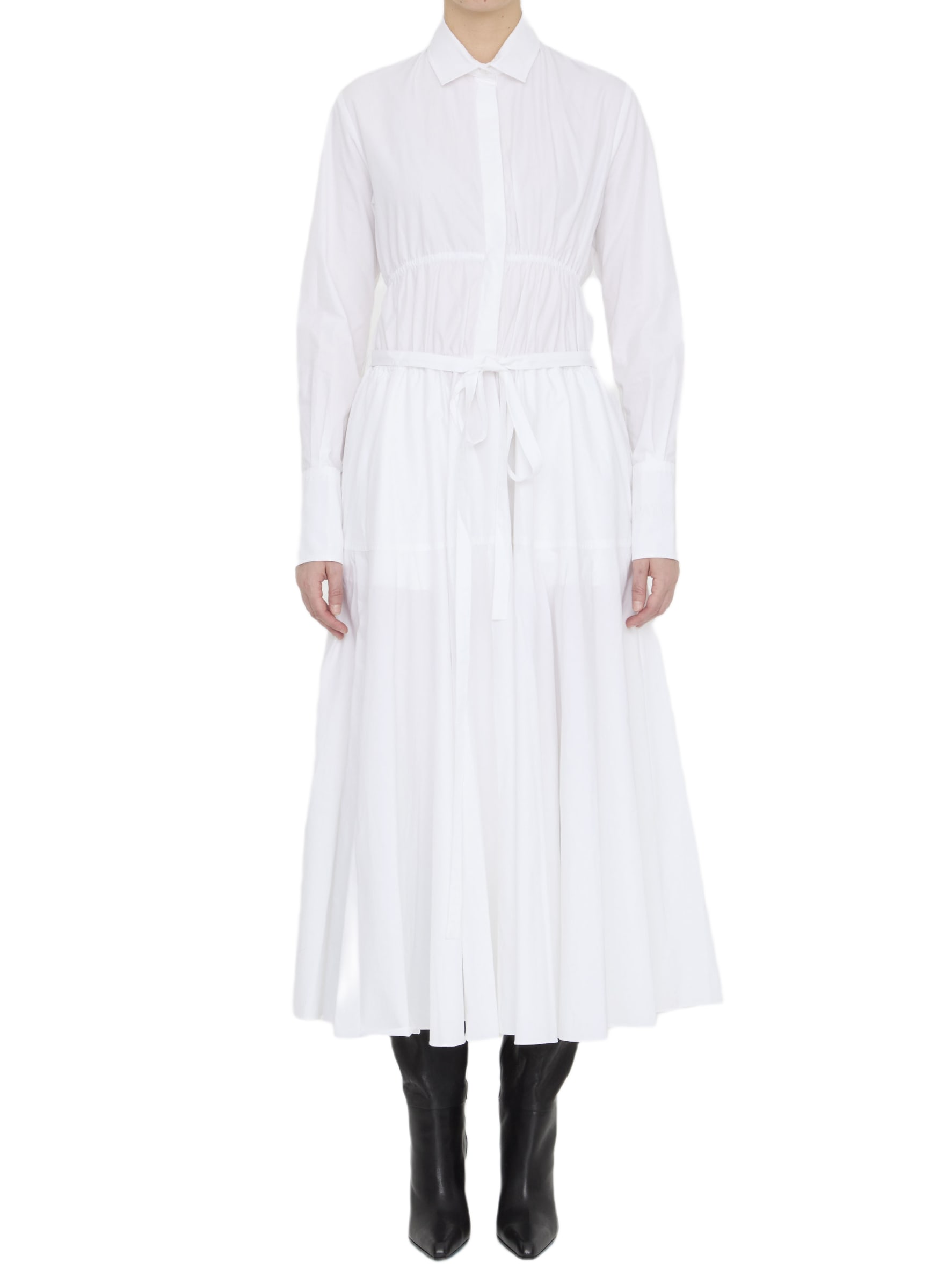 shirt dress in cotton