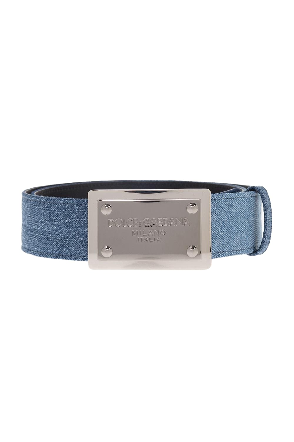 【Dolce&Gabbana】 Devotionデニムベルト Dolce & Gabbana Devotion Denim Belt | Blue | FARFETCH