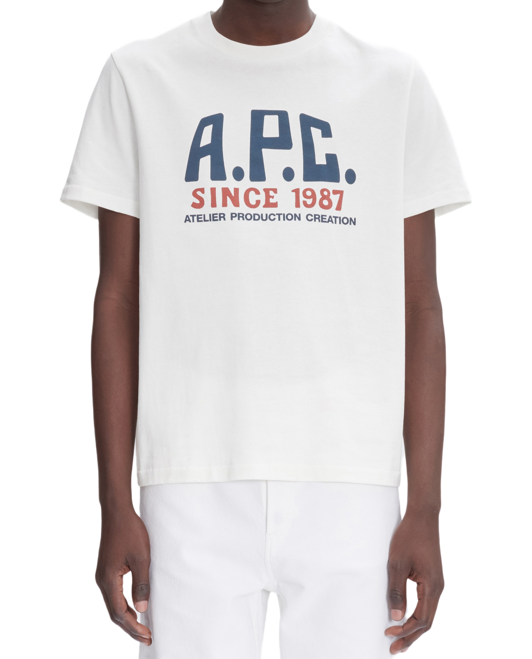 Tシャツ・カットソー A.P.C. T-SHIRT PRINT LABEL COHBU-M26442PLA_00.jpg?crop=