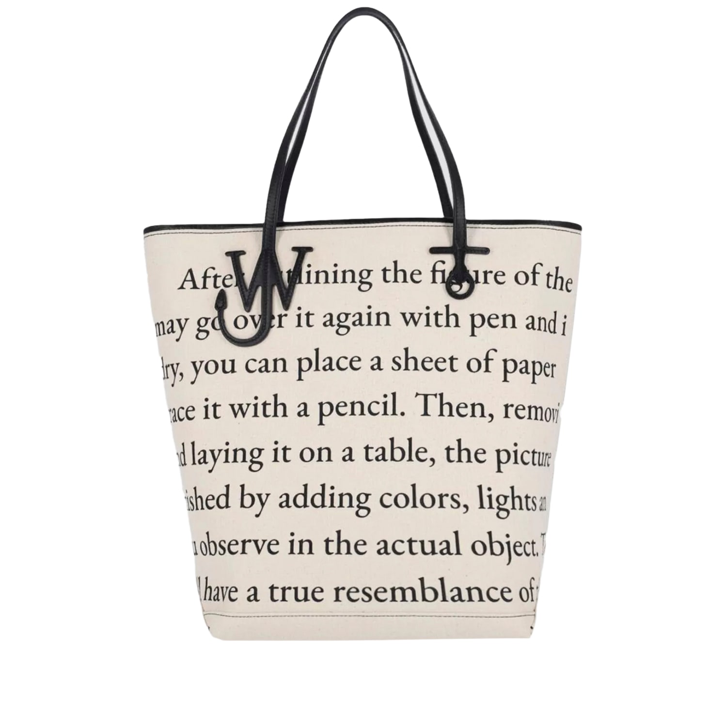 【送料&関税込】J.W. Anderson Cotton Blend Anchor Shopping B J.W. Anderson Cotton Blend Anchor Shopping Bag | italist