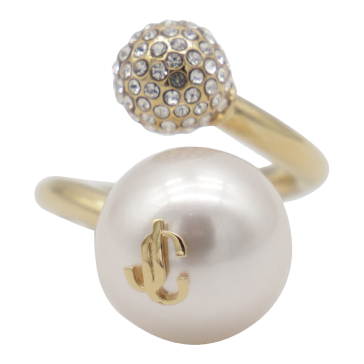 【JIMMYCHOO】 gold brass ring （関税送料込） Jimmy Choo Gold Brass Ring | italist