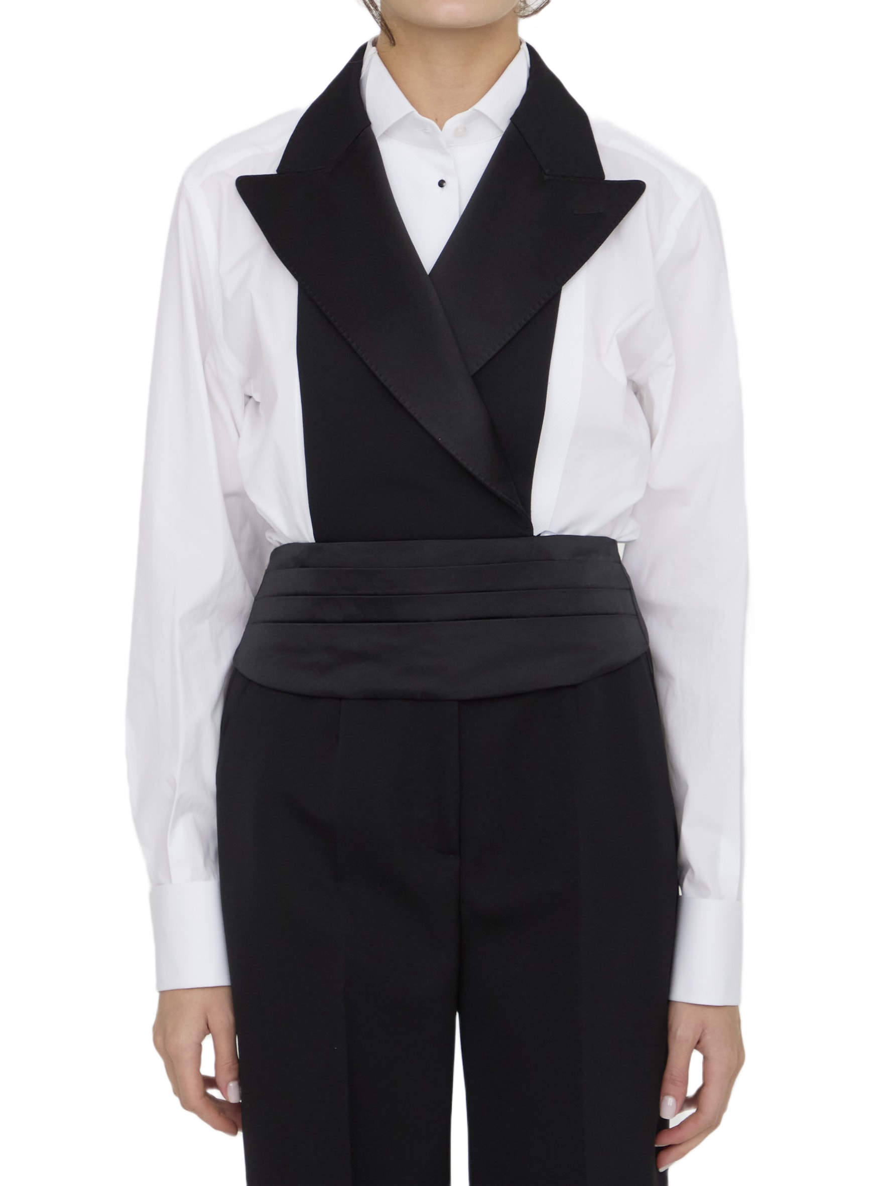 【送料&関税込】Dolce & Gabbana Silk Satin Vest Double-breasted silk satin vest with low neckline on the