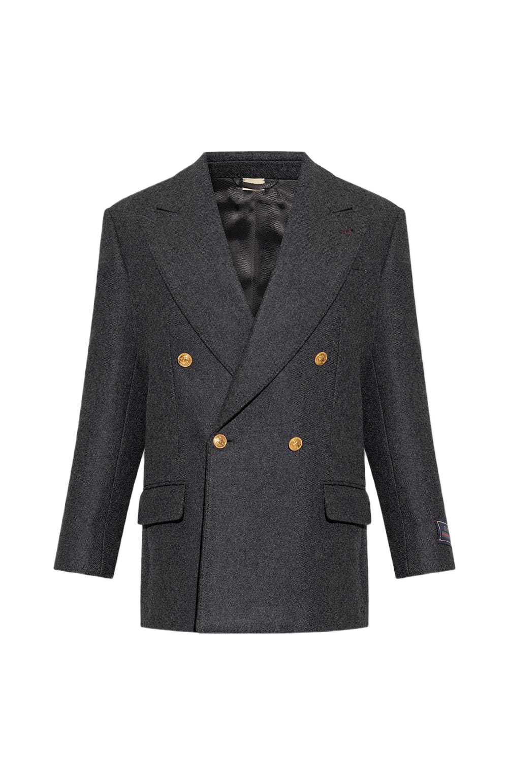 【関税込み】gucci Cashmere wool double breast blazer jacket Gucci Cashmere Wool Double Breast Blazer Jacket | italist