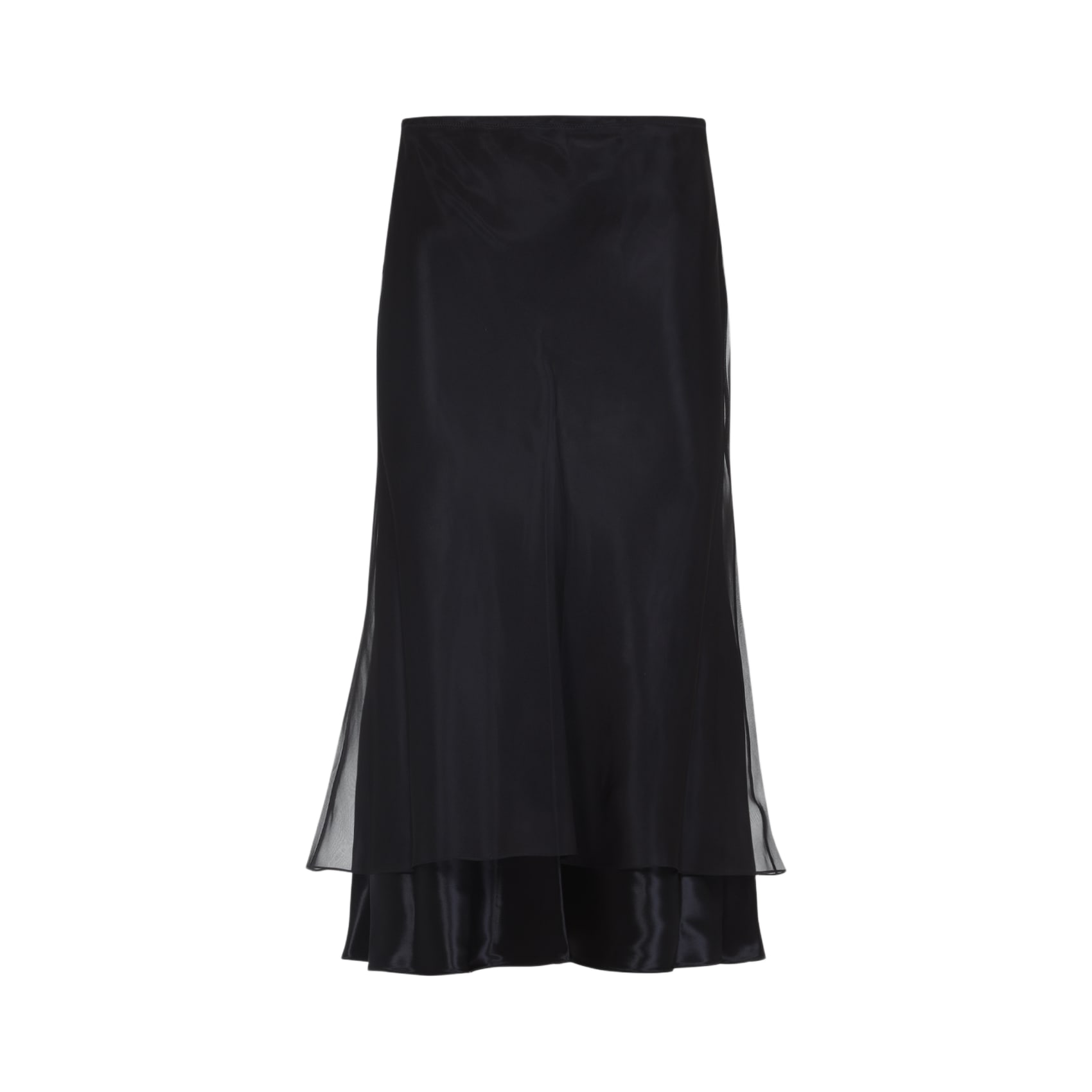 スカート KHAITE MONINA MIDI SKIRT Monina Skirt in Black – KHAITE
