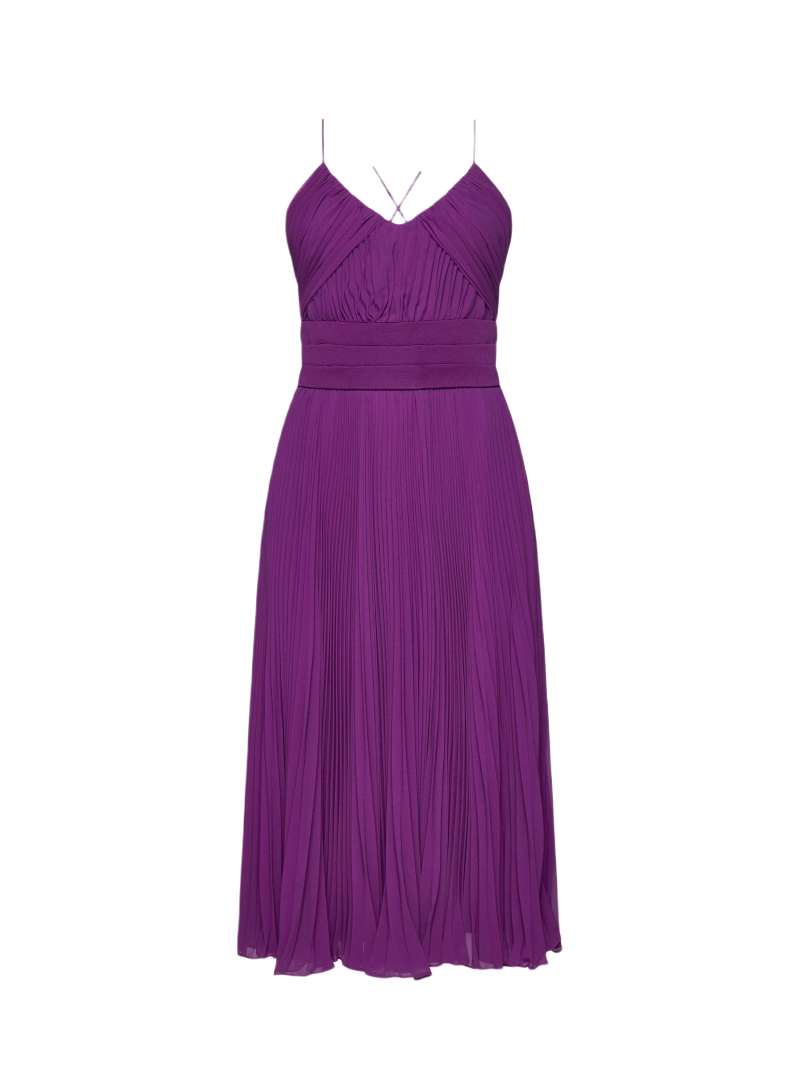 purple clarino dress