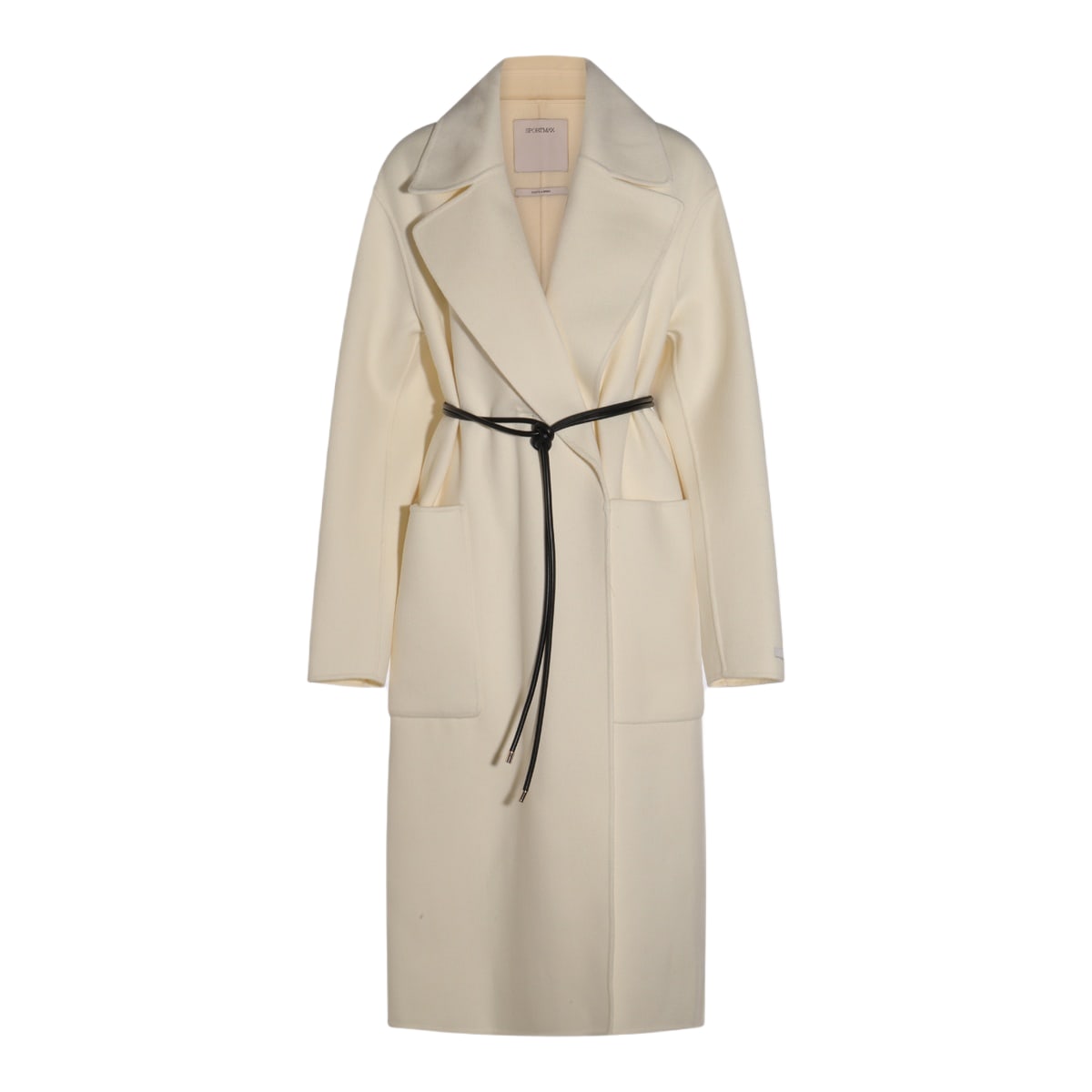 コート SPORTMAX WHITE WOOL ABATE COAT SportMax White Wool Abate Coat | italist