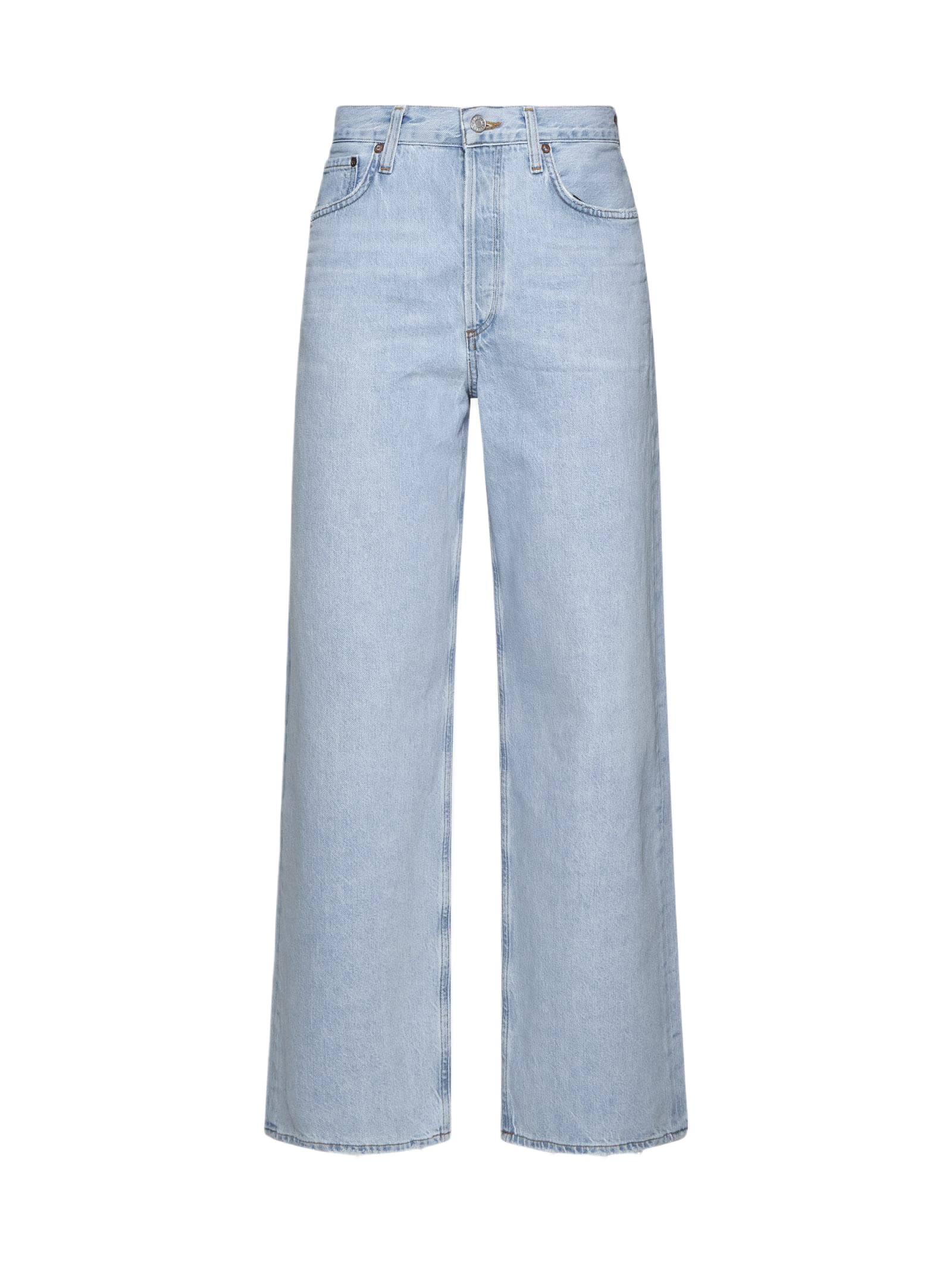 【関税込み】AGOLDE インディゴ Low Slung ジーンズ AGOLDE Low Slung Baggy in Essence | FWRD