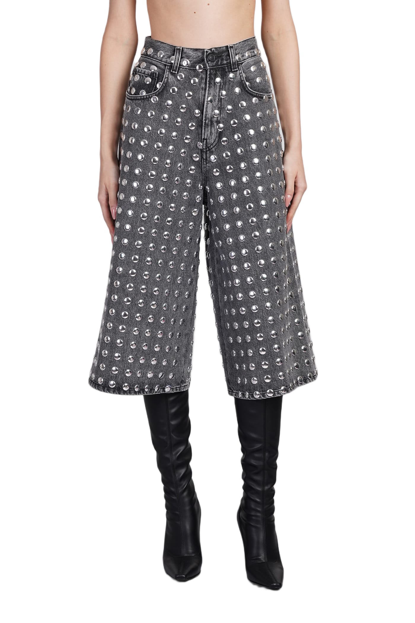 Herlipto Quilted Flare Bell Shorts