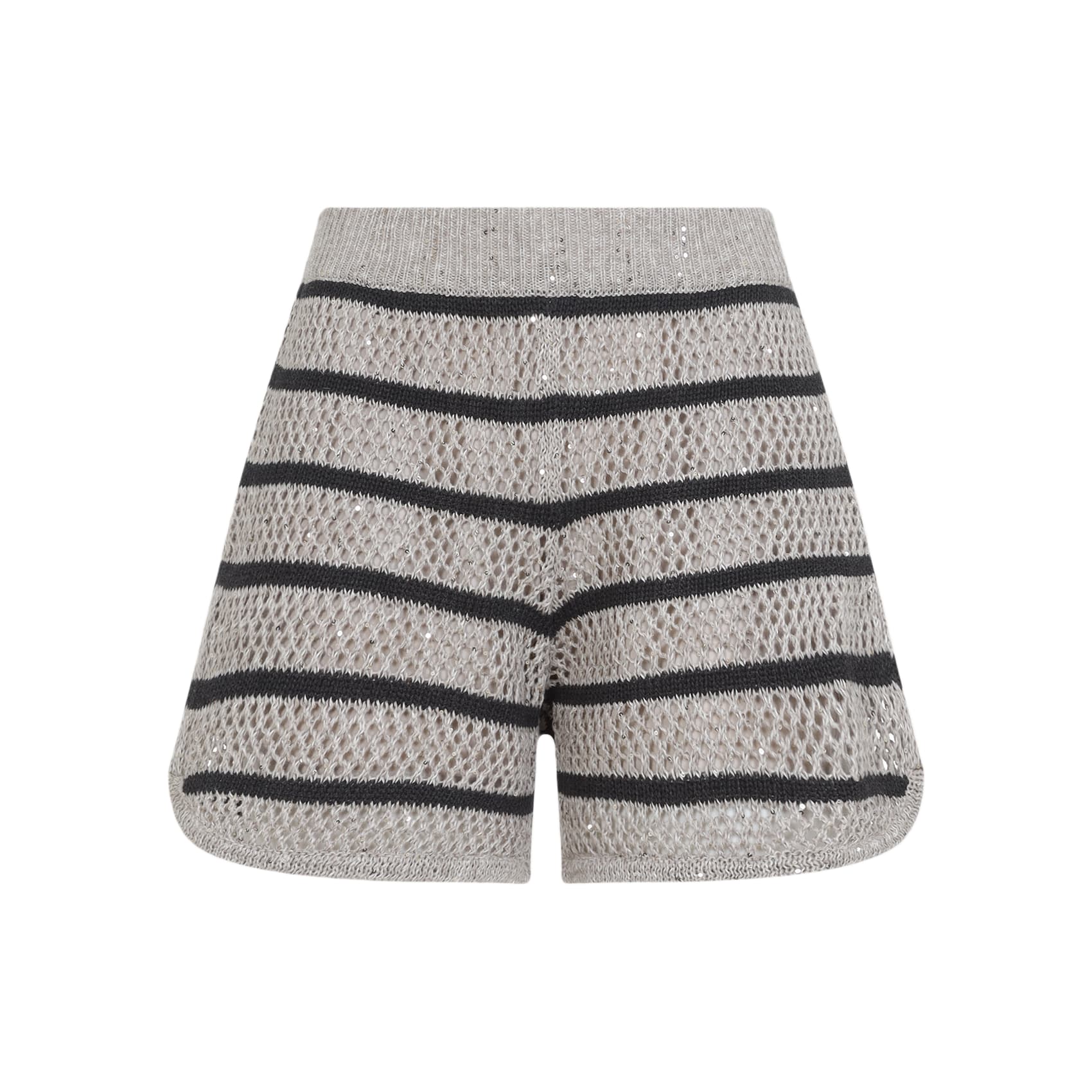 ショートパンツ BRUNELLO CUCINELLI STRIPED KNIT BERMUDA Brunello Cucinelli Striped Knit Bermuda | italist