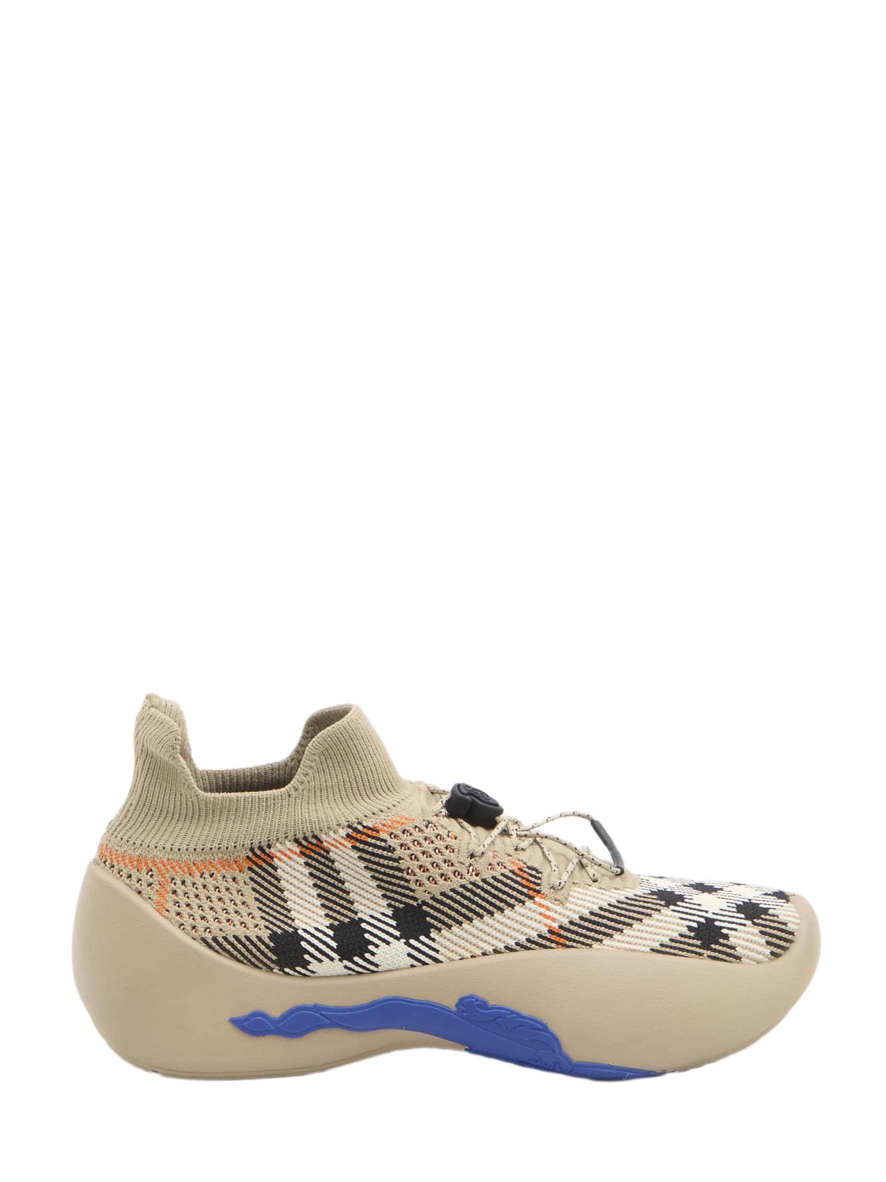 Burberry Check Knit Neptune Sneakers | italist