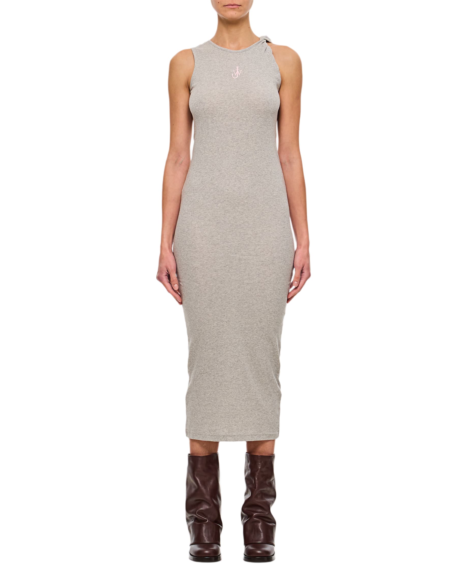 J.W. Anderson Anchor Embroidery Twisted Strap Dress