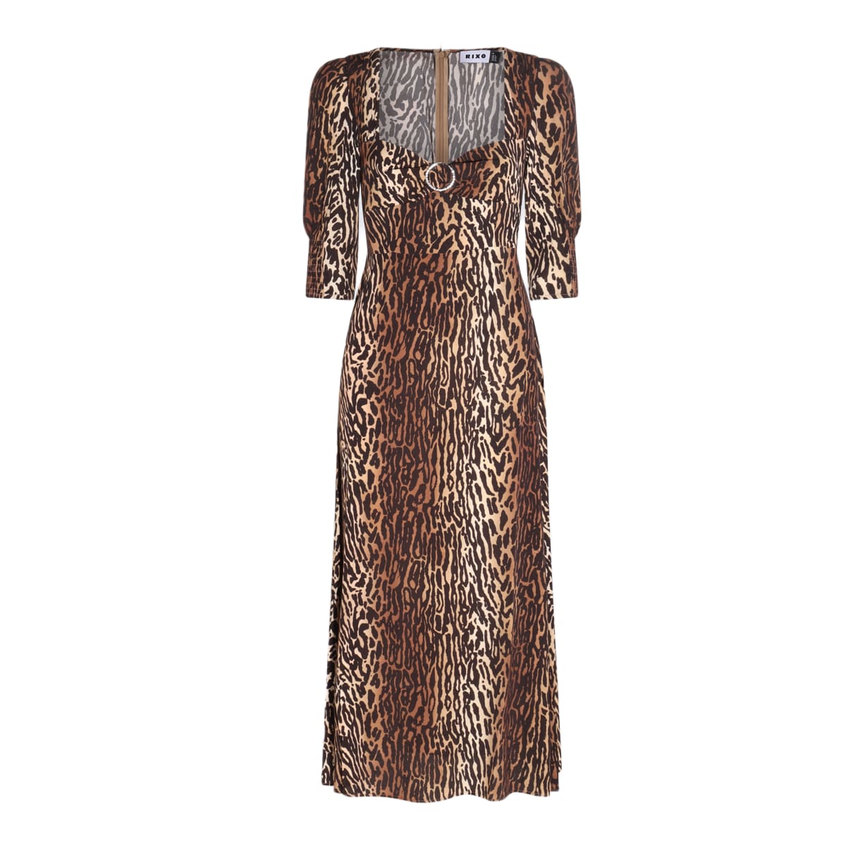 dark brown viscose dress