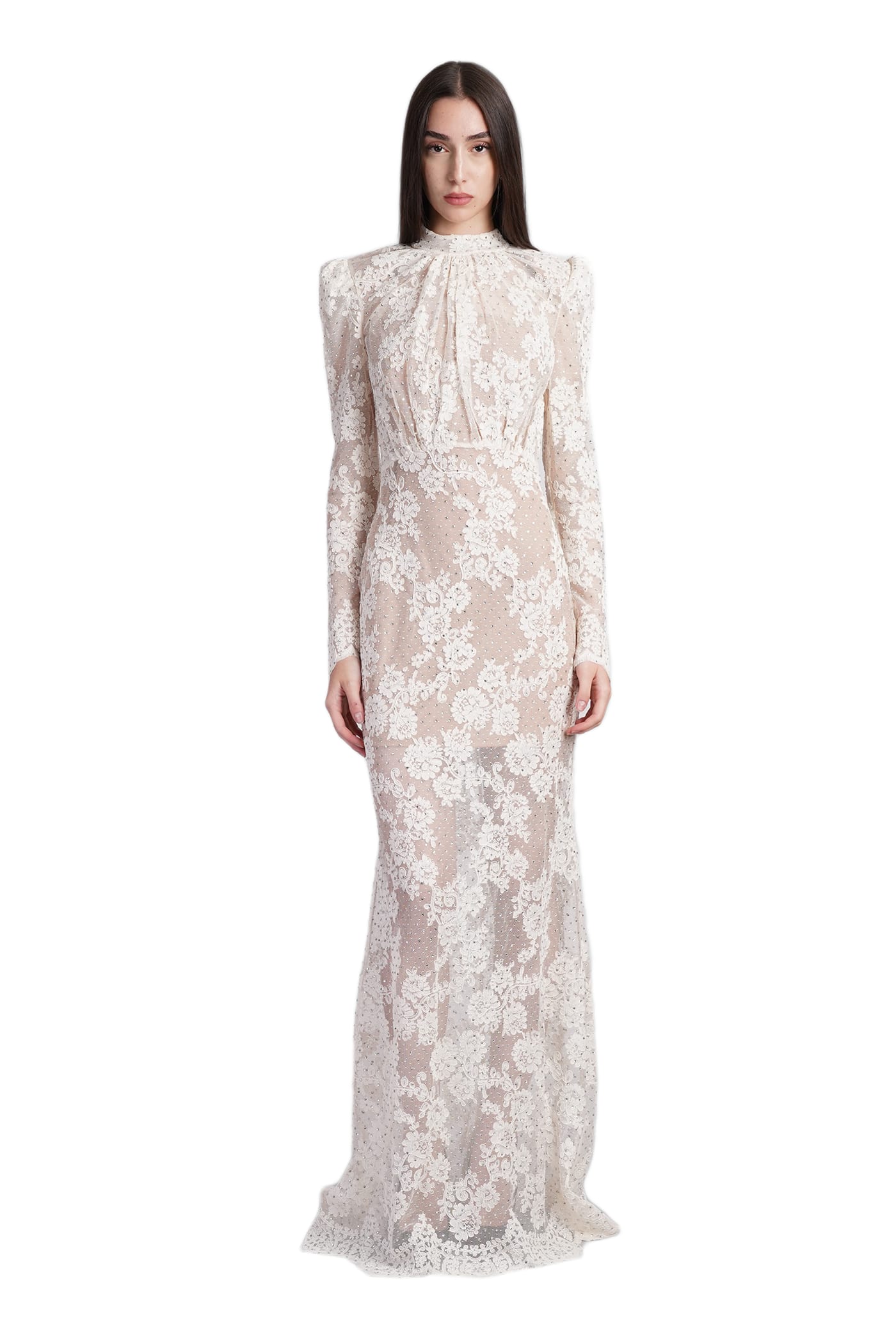 【関税&送料込】Self Portrait White Stretch Polyester Blend self-portrait White Stretch Polyester Blend Mini Dress