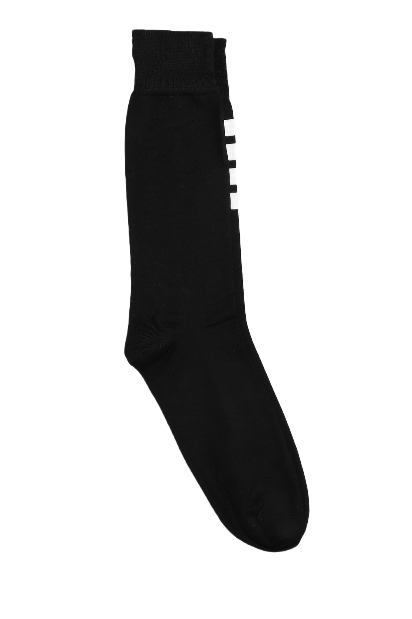 タイツ・ソックス THOM BROWNE FW25 CALZINO CON LOGO (FAS020B 01690415) Thom Browne Socks In Black Cotton | italist