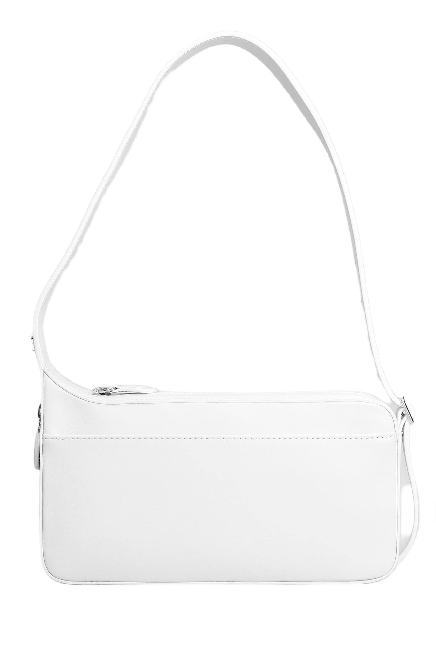ショルダーバッグ・ポシェット One Racer Baguette Shoulder Bag - Courreges - Leather - Whit Courrèges One Racer Baguette Shoulder Bag In White Leather