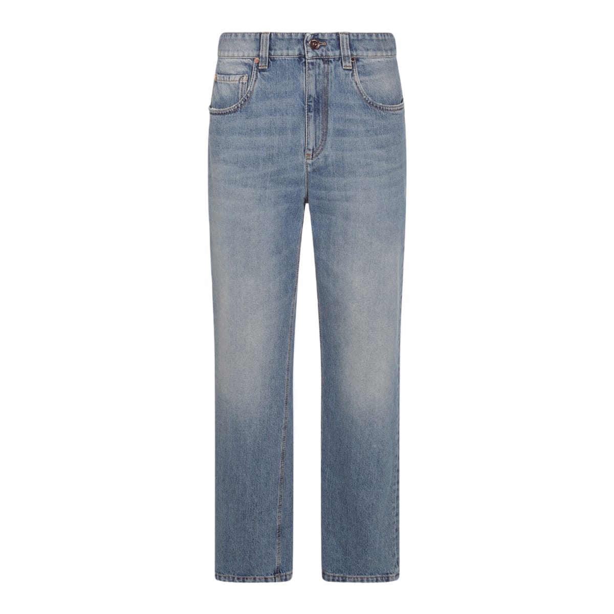 Brunello Cucinelli Blue Cotton Jeans | italist