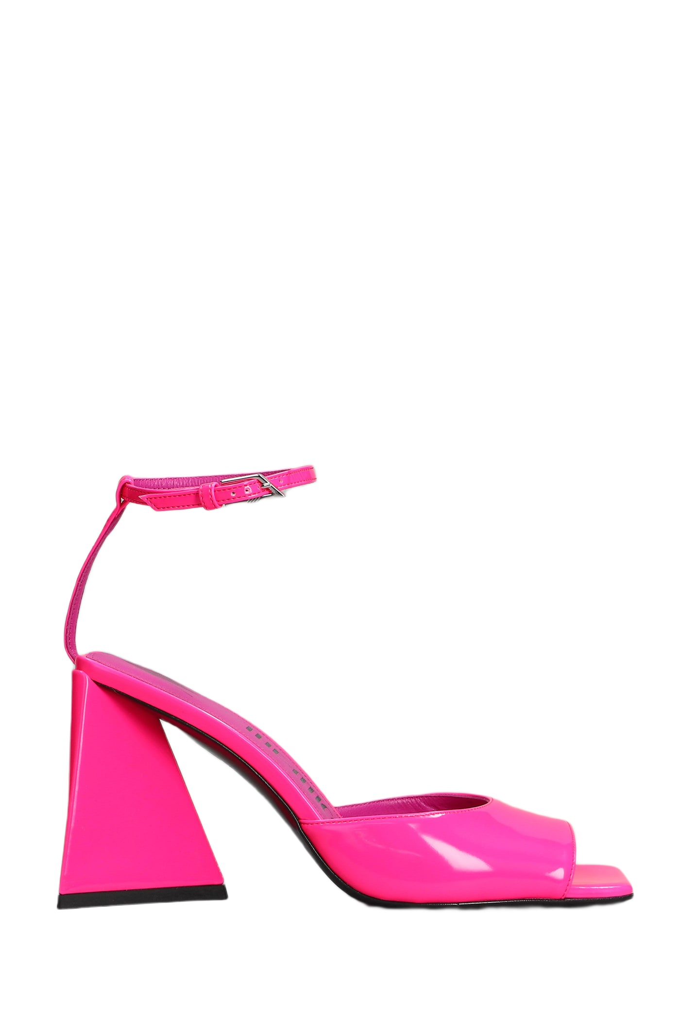 サンダル・ミュール THE ATTICO Fluo Pink Leather Piper Sandals The Attico Fluo Pink Leather Piper Sandals | italist, ALWAYS
