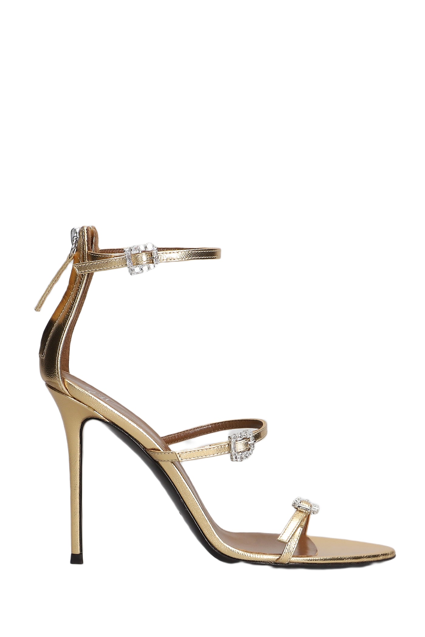 Giuseppe Zanotti Sandals In Gold Patent Leather | italist