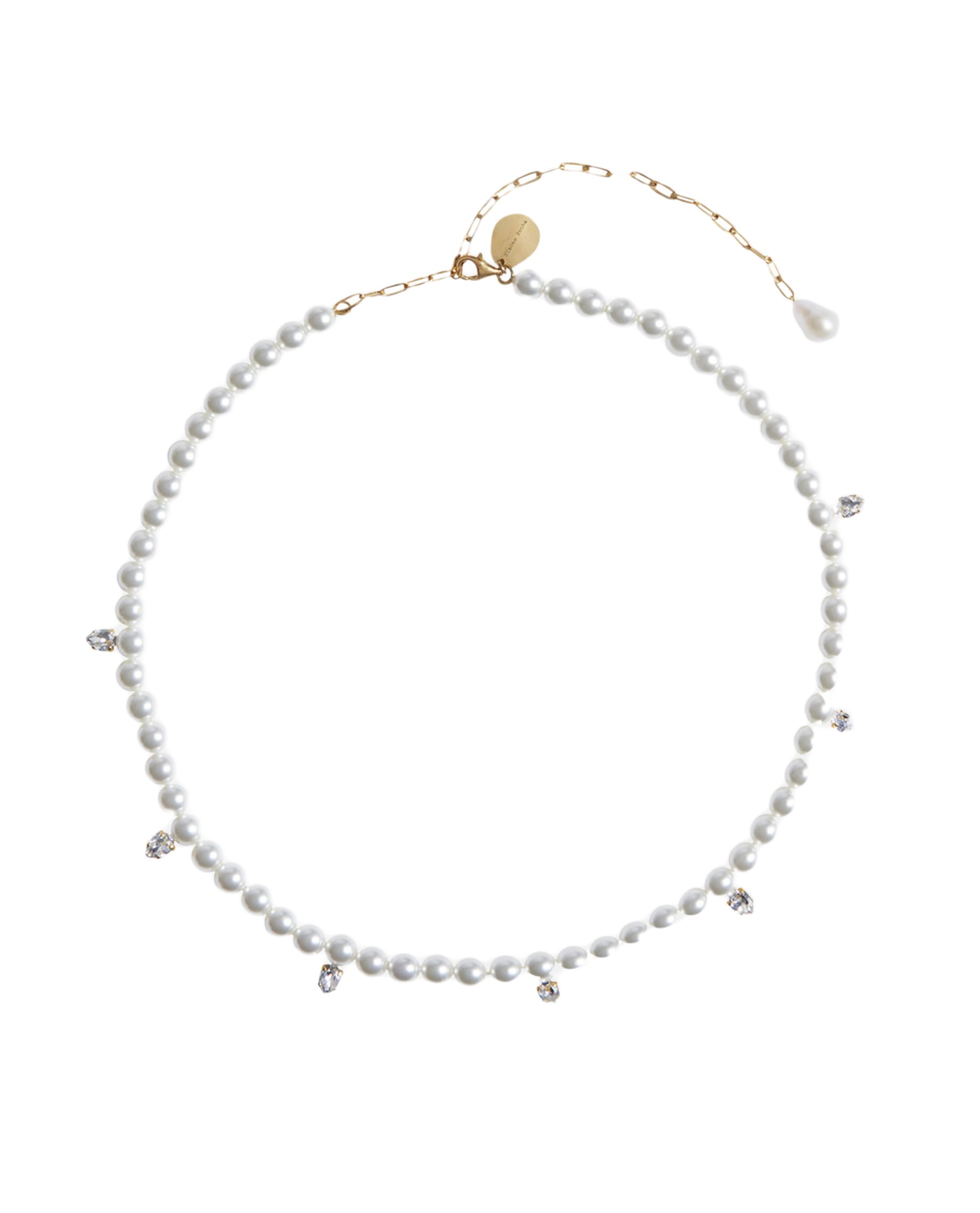 【関税込み】Pearl & Crystal Dagger Necklace - Simone Rocha - Simone Rocha Pearl & Crystal Dagger Choker Necklace