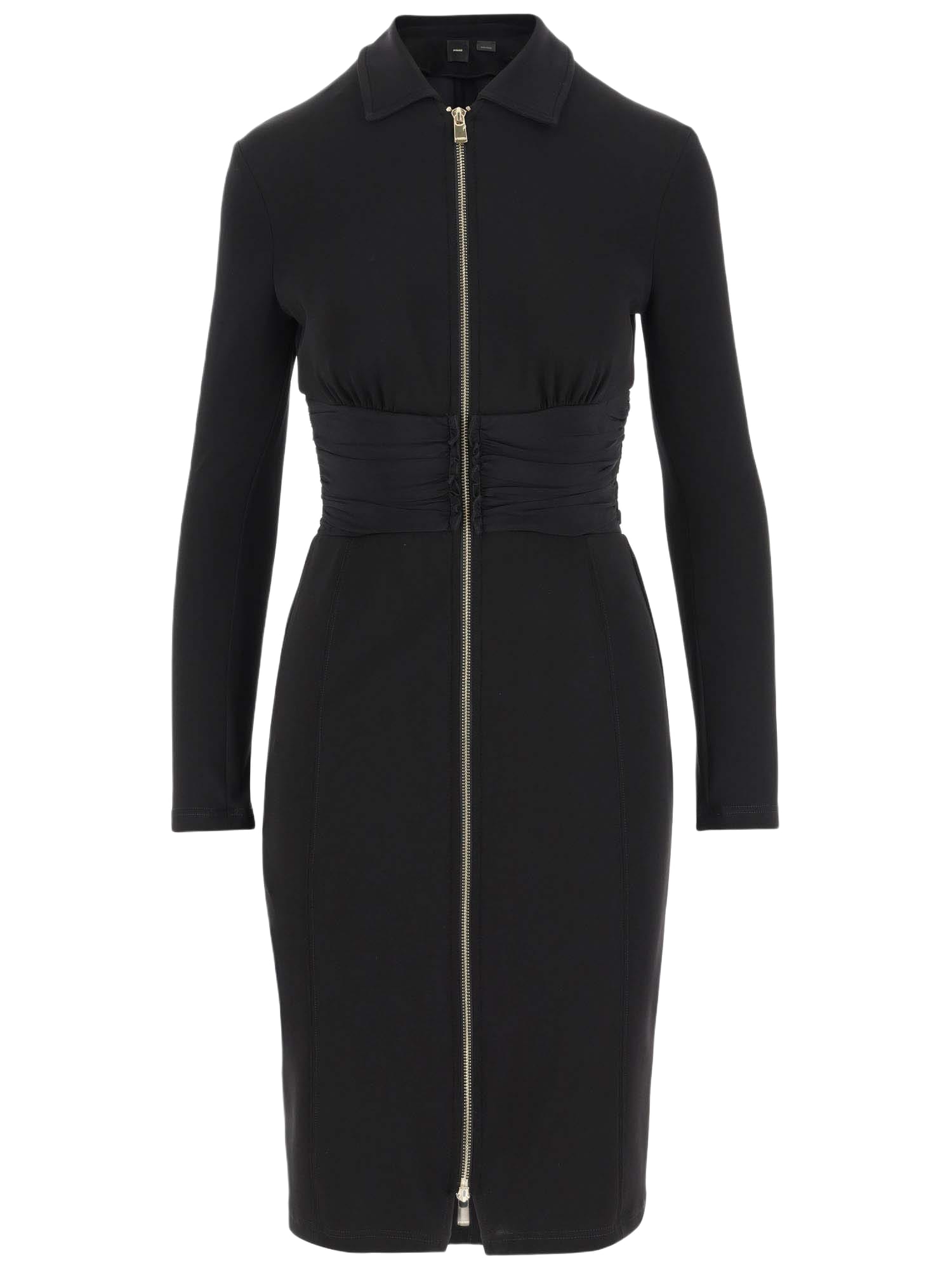 fitted dress with zipper