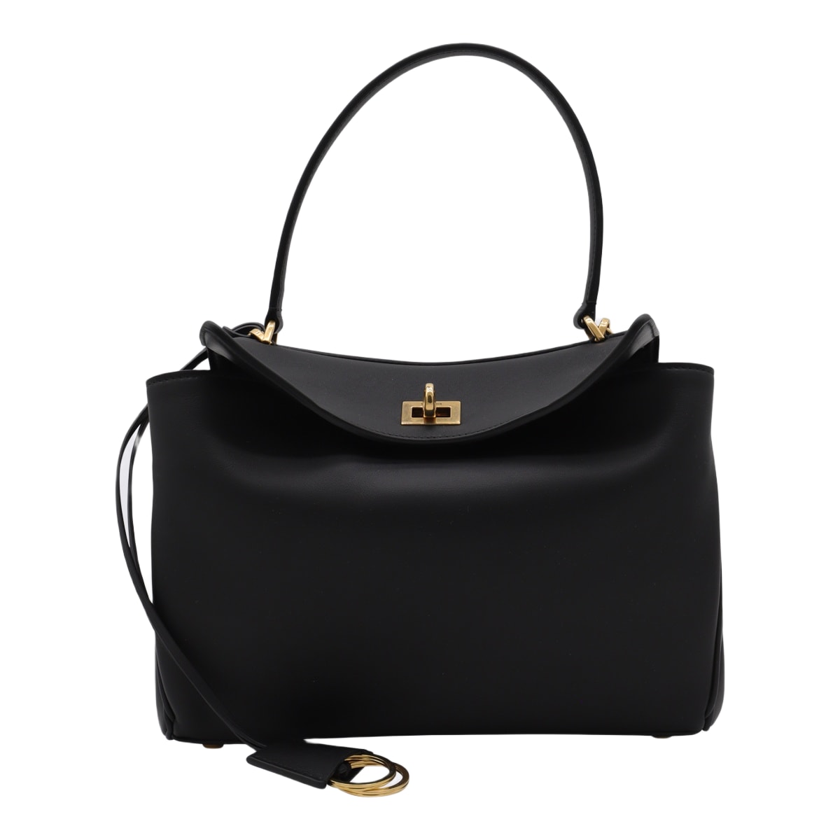 ハンドバッグ BALENCIAGA BLACK LEATHER RODEO M TOP HANDLE BAG Balenciaga Rodeo Mini Top Handle Bag | Saks Fifth Avenue