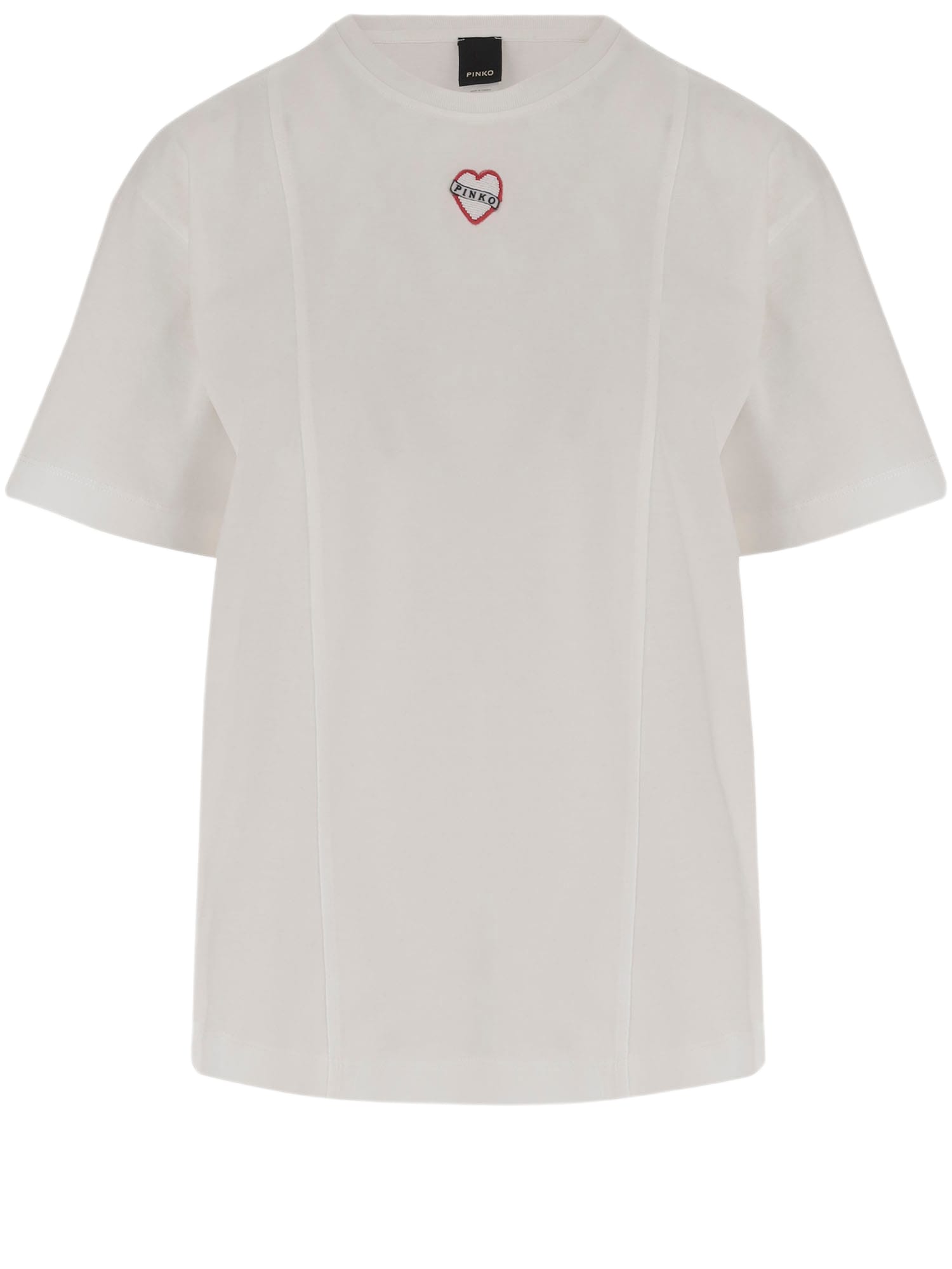 Tシャツ・カットソー PINKO Woman T-Shirt White 104653A2CL Z04 Pinko Cotton T-shirt With Logo | italist