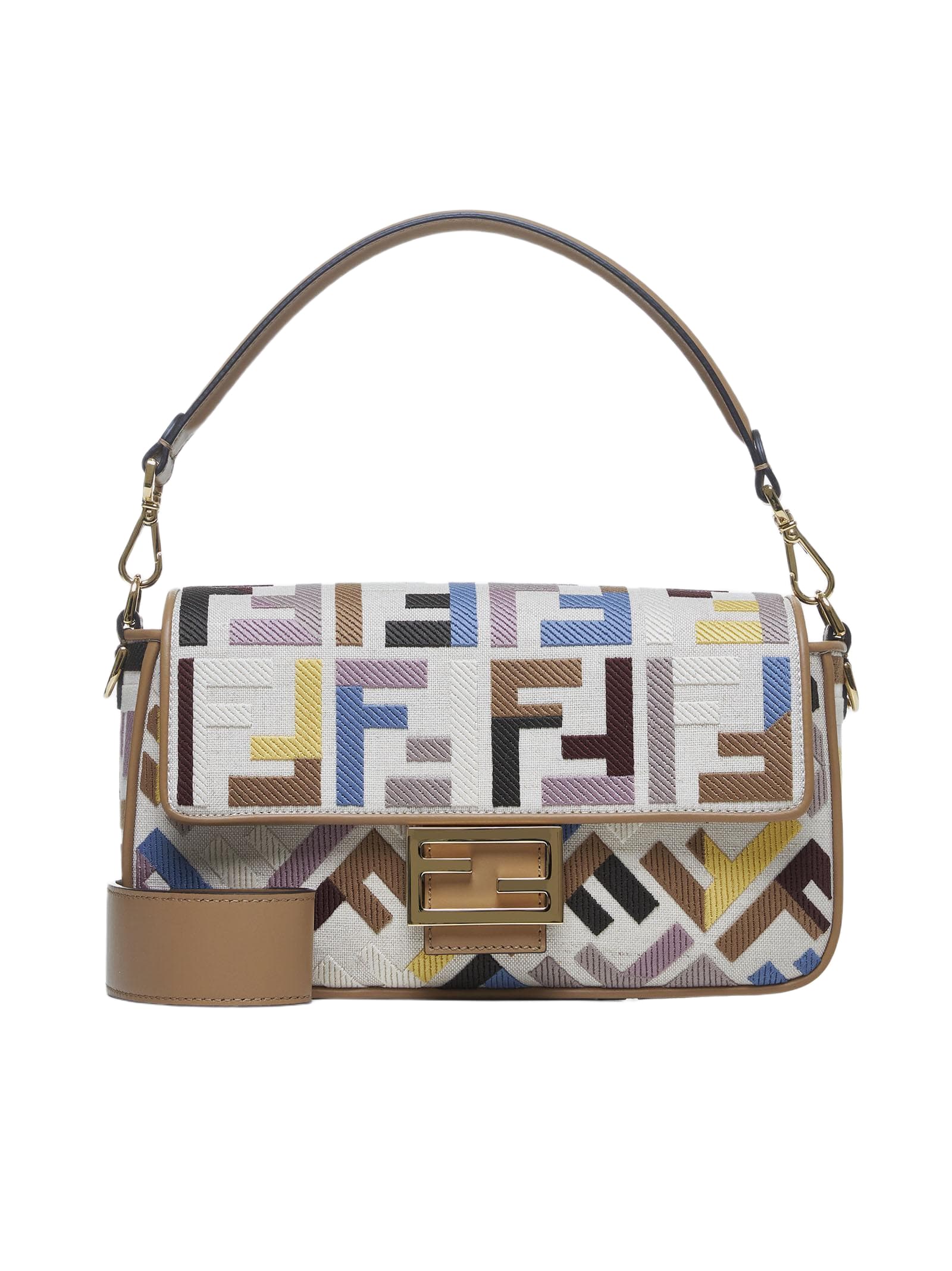 Fendi Baguette Ff Jacquard Bag | italist
