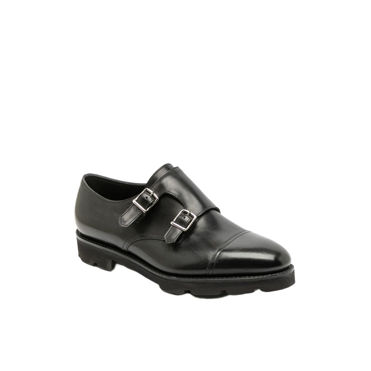 靴 John Lobb Matta Black Monk Strap shoes 654cc2abca5b819b02b1ac40f2504c