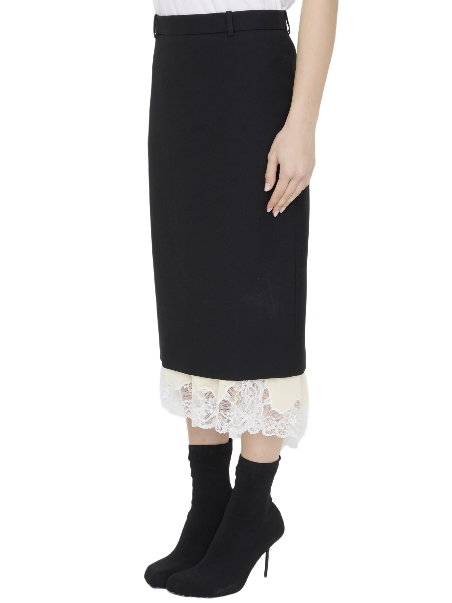 スカート Balenciaga 'Sartoriale Lingerie' skirt Balenciaga Sartorial lingerie skirt - Black | 790575TMT321000