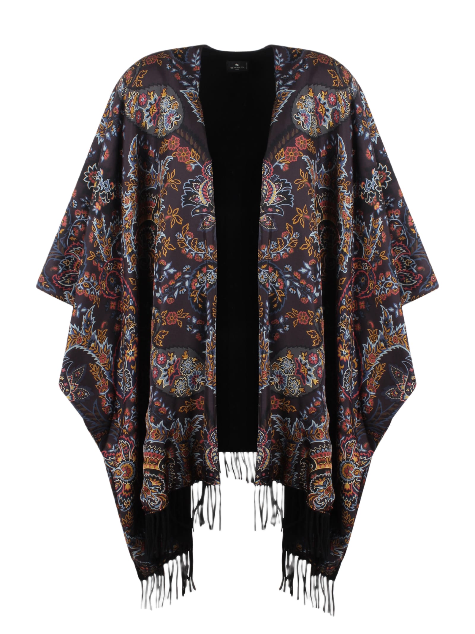 【送料&関税込】Etro Paisley Printed Asymmetric Poncho Etro Paisley Print Asymmetric Silk Poncho | Nordstrom